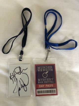 Murder We Wrote Book Festival Passes,  Signed By Jill Wagner And Kris Poloha