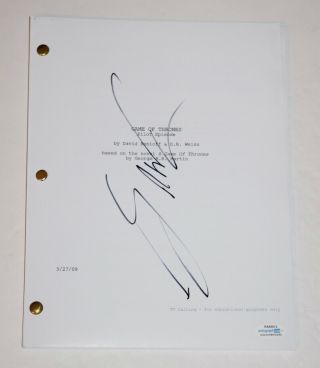 George R.  R.  Martin Signed Autographed GAME OF THRONES Pilot Episode Script ACOA 2