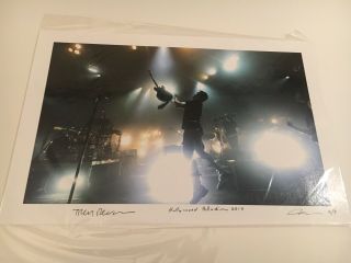 Nine Inch Nails Nin Hollywood Palladium Photo Signed By Trent Reznor Autographed