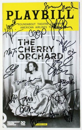 Cherry Orchard Full Cast Diane Lane,  Joel Grey Signed Opening Night Playbill