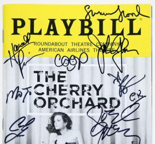 CHERRY ORCHARD Full Cast Diane Lane,  Joel Grey Signed Opening Night Playbill 2