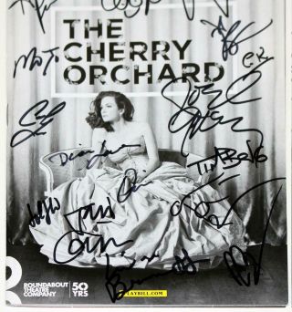 CHERRY ORCHARD Full Cast Diane Lane,  Joel Grey Signed Opening Night Playbill 3