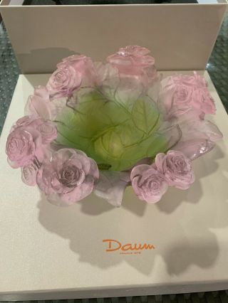 Daum Crystal Roses Bowl (coupe) X01672 $1,  930 (msrp)
