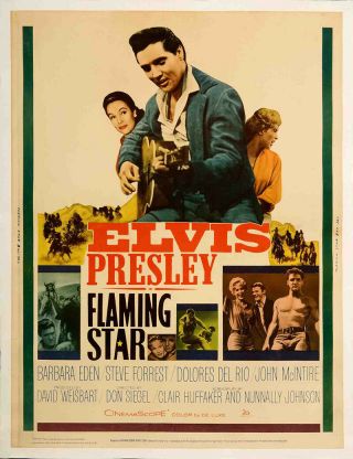 Flaming Star 1960 30x40 Orig Movie Poster Fff - 04465 Very Fine Elvis Presley