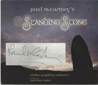 Paul Mc Cartney Autographed " Standing Stone " Cd