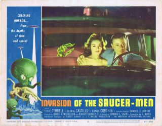 Invasion Of The Saucer Men Horror Lobby Card 6 Sci Fi Classic