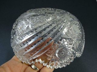 Antique Cut Glass Crystal 8.  25 