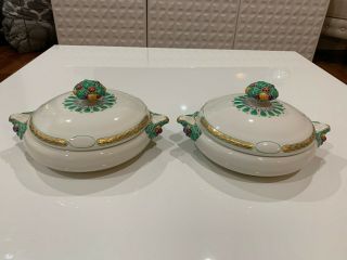 Antique German Kpm Porcelain Ceres Covered Dishes Theodor Schmuz Baudiss