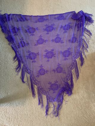 Stevie Nicks Worn And Owned Purple Shawl From Sse