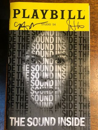 The Sound Inside Playbill Signed By Mary Louise Parker & Will Hochman