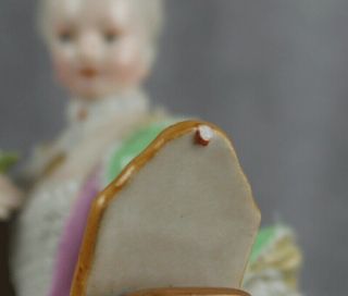 Meissen Porcelain Sense of Sight Lady With Mirror Dressing Table Figurine E5 9