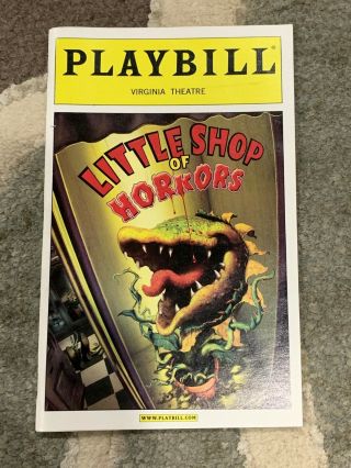 Playbill - Little Shop Of Horrors - September 2003 - York Virginia Theatre