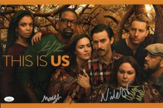 This Is Us Cast X9 Authentic Hand - Signed " Mandy Moore " 11x17 Photo B
