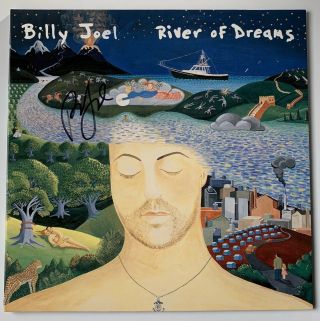Billy Joel Signed River Of Dreams Lp Blue Vinyl Record Psa/dna Af71548 Auto