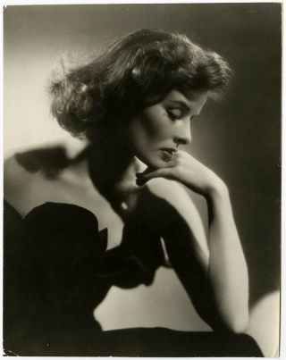 Katharine Hepburn Vintage 1930s Stunning Hollywood Regency Glamour Photograph