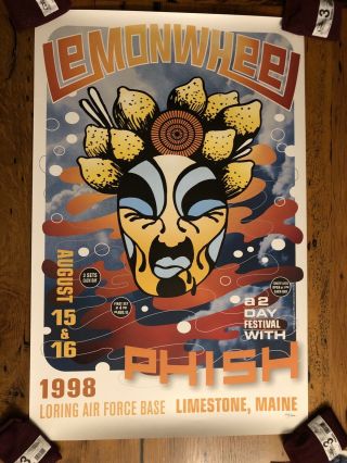 Phish Lemonwheel 1998 Poster Limited Edition - Dan Sharp