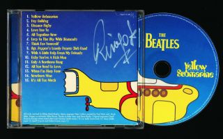 Beatles Stunning Ringo Starr Signed " Yellow Submarine Songtracj 