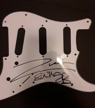Rob Zombie And Sheri Moon Signed Pick Guard From Guitar Proof