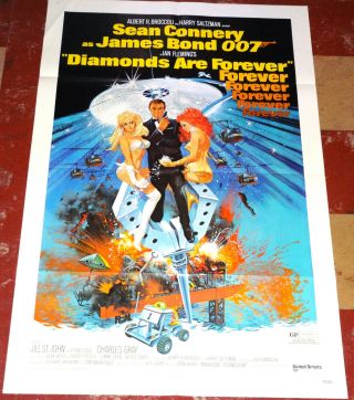 DIAMONDS ARE FOREVER orig 1971 James Bond 007 SEAN CONNERY - Cond. 2