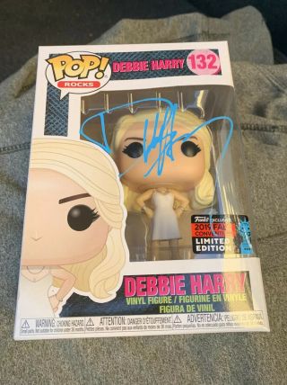 Debbie Harry Signed Funko Pop Blondie York Comic Con Face It
