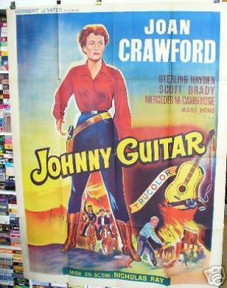 Johnny Guitar Joan Crawford Nicholas Ray French Grande 1954 Poster
