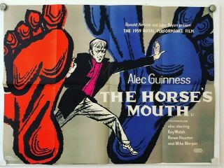 The Horses Mouth British Film Poster Uk Quad Rare Vintage