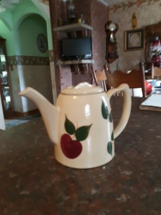 Watt pottery apple Tea Pot 6