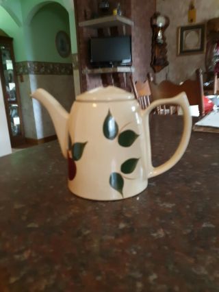 Watt pottery apple Tea Pot 7