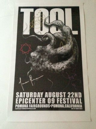 Tool Signed Poster Autograph All 4 Maynard James Keenan 70/500 Limited Edition