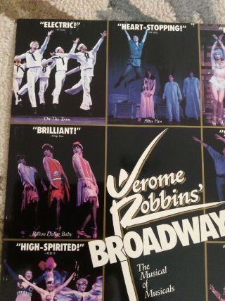 Jerome Robbins Boadway; 1989 Imperial Theatre window poster; Musical of Musicals 3