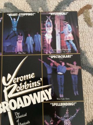 Jerome Robbins Boadway; 1989 Imperial Theatre window poster; Musical of Musicals 4