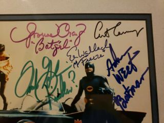 Signed Series Batman & Robin 8 x 10 Framed Photo with 12 Signatures 5