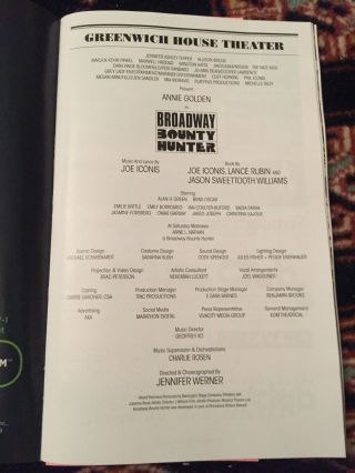 Annie Golden,  Brad Oscar And Cast Signed Broadway Bounty Hunter Playbill 3