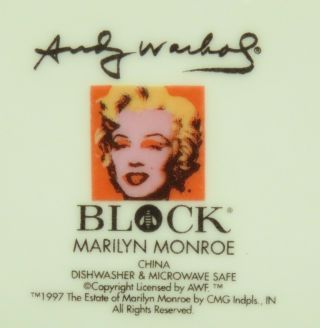Block Marilyn Monroe / Some Like It Hot Soup Bowls,  Dinner Salad Plates etc. 4