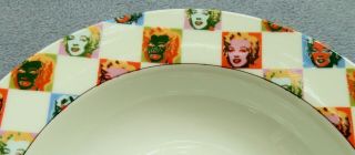 Block Marilyn Monroe / Some Like It Hot Soup Bowls,  Dinner Salad Plates etc. 6
