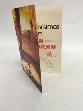 Duran Duran Ultra Rare 1981 Official Christmas Card Fully Signed 2