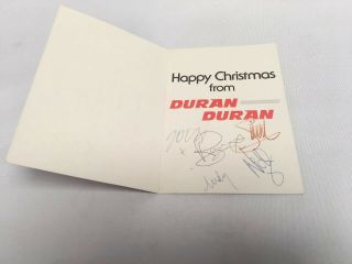 Duran Duran Ultra Rare 1981 Official Christmas Card Fully Signed 4