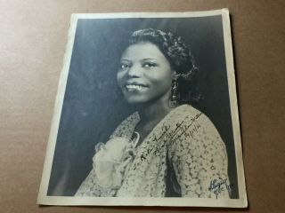 Mary Lou Williams Very Rare Early Vintage Autographed 8/10 Photo 1936
