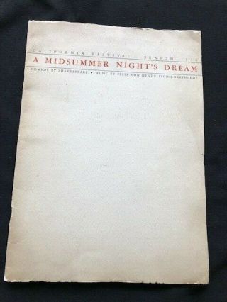 1934 Mickey Rooney A Midsummer Night 