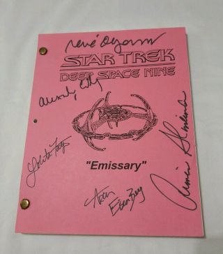 Star Trek Deep Space 9 Series Episode (emissary) Autographed Script