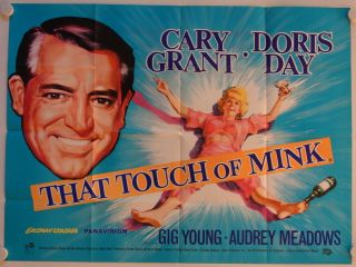 That Touch Of Mink Release British Quad Movie Poster