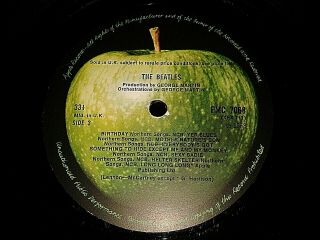 The Beatles White Album 1968 No.  0004642 MONO PMC7067 - 8 EMI UK Top Opening Sleeve 10