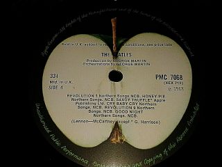 The Beatles White Album 1968 No.  0004642 MONO PMC7067 - 8 EMI UK Top Opening Sleeve 11