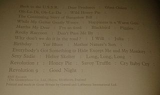 The Beatles White Album 1968 No.  0004642 MONO PMC7067 - 8 EMI UK Top Opening Sleeve 4