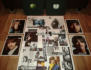 The Beatles White Album 1968 No.  0004642 MONO PMC7067 - 8 EMI UK Top Opening Sleeve 5