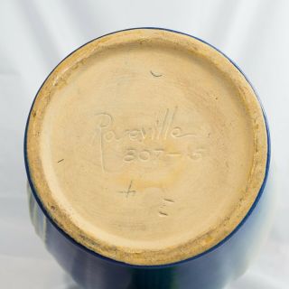 Rare Roseville Pine Cone Blue Vase 807 - 15 6