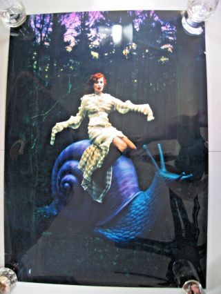 Tori Amos - Riding Purple Snail - High Gloss Medium - Rich Color - 24 X 33 "