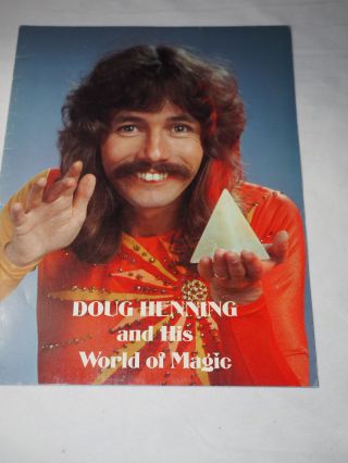 Doug Henning And His World Of Magic Souvenir Program Paperback 1980 Very Good,