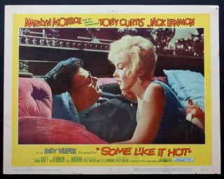 Some Like It Hot Marilyn Monroe Tony Curtis 1959 Lobby Card 5