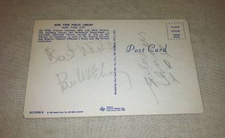 Beatles Memorabilia Autographs - Paul Mccartney John Lennon Autographs